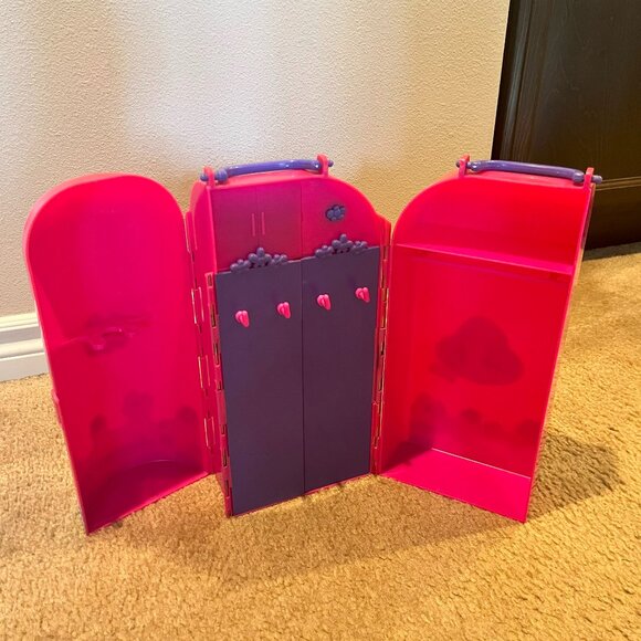 Barbie Traveling Closet & Vanity + Bench, Light-Up Mirror Tested Works 2000 - Picture 5 of 7